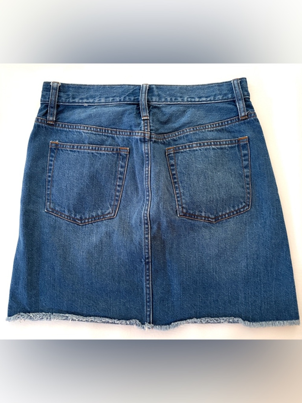 J. Crew Denim Mini Jean Skirt Blue 100% Cotton Size 26 size XS - Picture 3 of 12